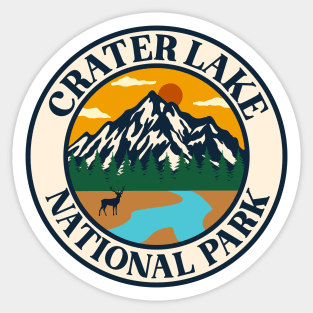 Crater lake national park Sticker